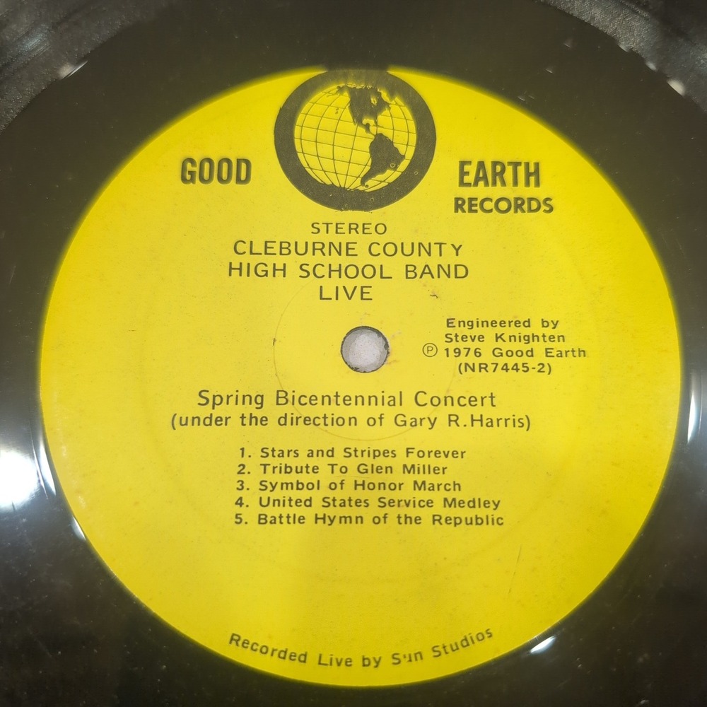 Cleburne County High School Band Live Spring Bicentennial Concert 1976 Vinyl LP - Picture 5 of 6